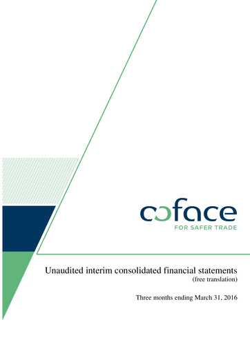 Thumbnail Coface
 Financial Statement 2016-q1