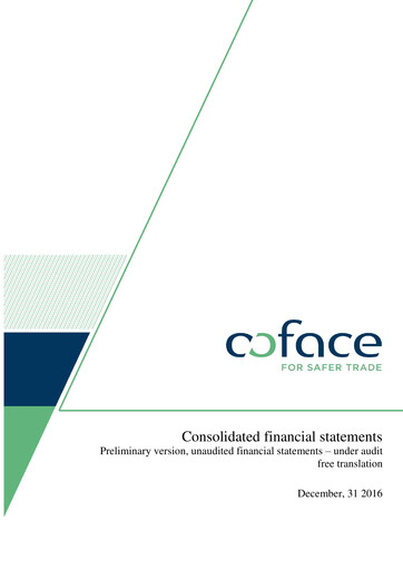 Thumbnail Coface
 Financial Statement 2016