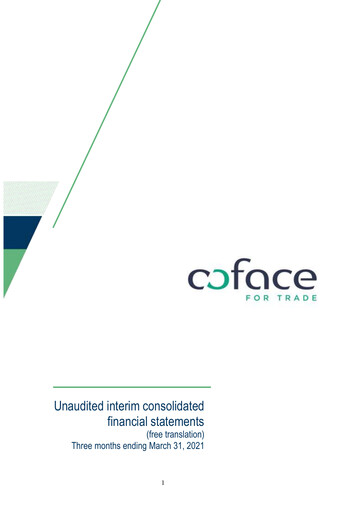 Thumbnail Coface
 Financial Statement 2021-q1