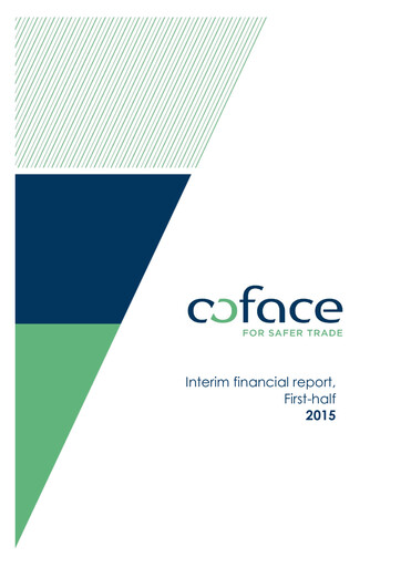 Thumbnail Coface
 Half-year Report 2015-h1