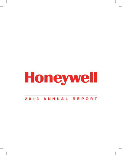 Thumbnail Honeywell Annual Report 2013