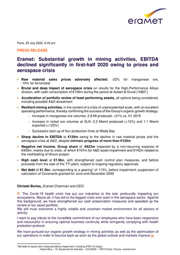 Thumbnail Eramet Half-year Report 2020-h1