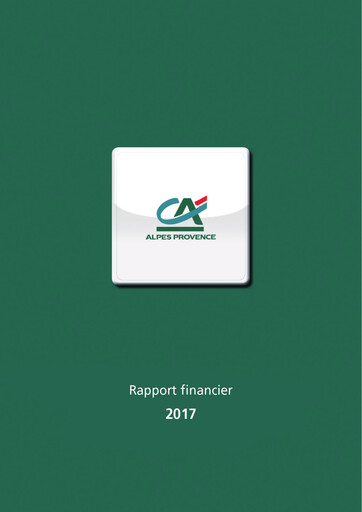 Miniature Caisse Régionale de Crédit Agricole Mutuel Alpes Provence Rapport financier 2017