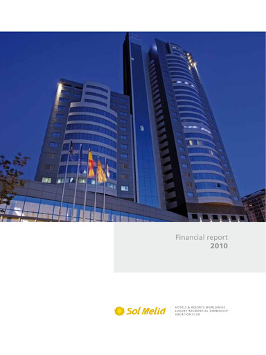 Thumbnail Meliá Hotels International Financial Report 2010