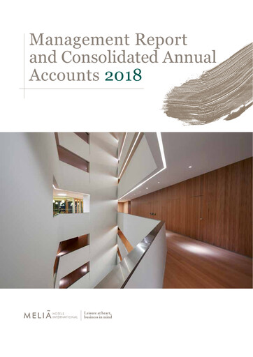 Thumbnail Meliá Hotels International Financial Statement 2018