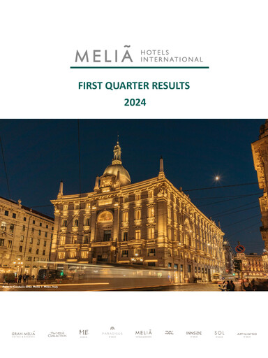 Miniature Meliá Hotels International Rapport trimestriel 2024-q1