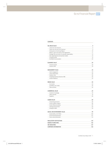 Thumbnail Meliá Hotels International Sustainability Report 2007