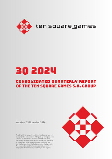 Thumbnail Ten Square Games
 Quarterly Report 2024-q3