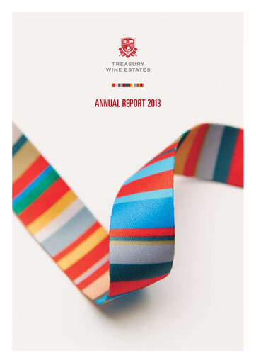 Thumbnail Treasury Wine Estates
 Annual Report 2013