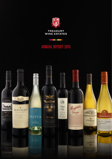 Thumbnail Treasury Wine Estates
 Annual Report 2015