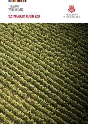 Miniature Treasury Wine Estates
 Rapport de durabilité 2020