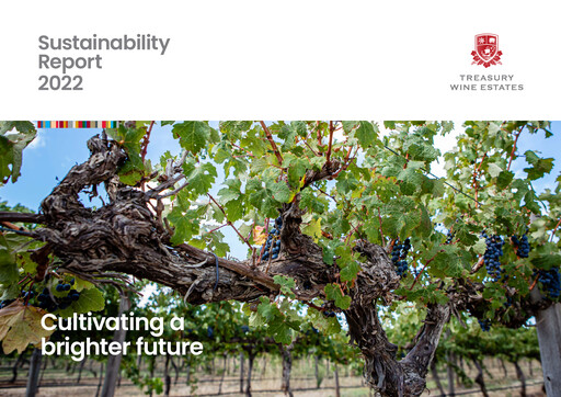 Miniature Treasury Wine Estates
 Rapport de durabilité 2022