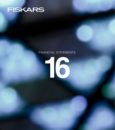 Thumbnail Fiskars Financial Statement 2016