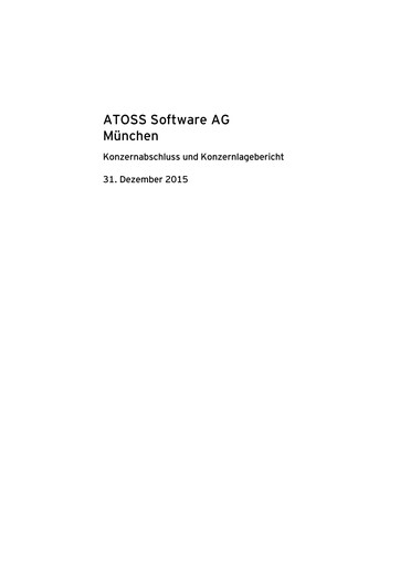 Thumbnail Atoss Financial Statement 2015