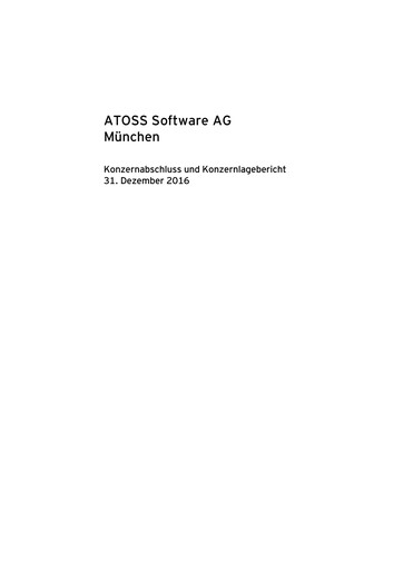 Thumbnail Atoss Financial Statement 2016