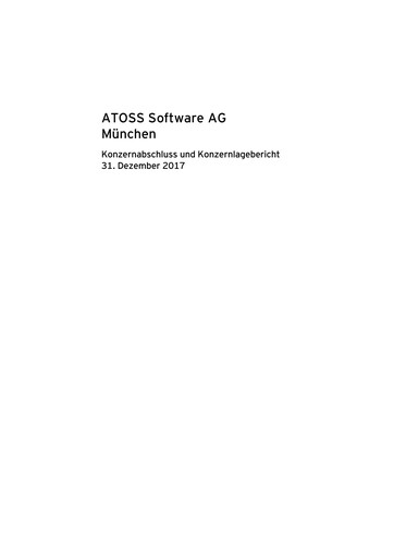 Thumbnail Atoss Financial Statement 2017