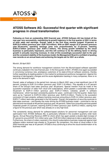Thumbnail Atoss Quarterly Report 2021-q1