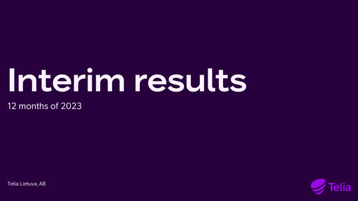 Thumbnail Telia Lietuva Financial Report 2023