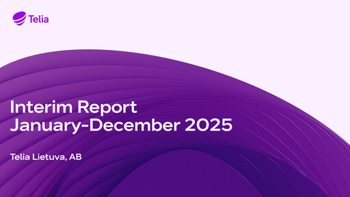Thumbnail Telia Lietuva Financial Report 2025