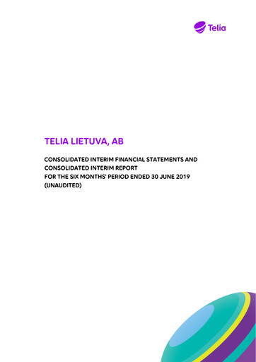 Thumbnail Telia Lietuva Half-year Report 2019-h1