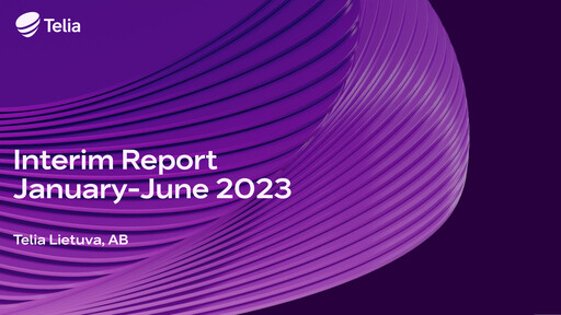 Thumbnail Telia Lietuva Half-year Report 2023-h1