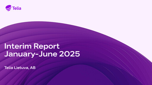 Thumbnail Telia Lietuva Half-year Report 2025-h1