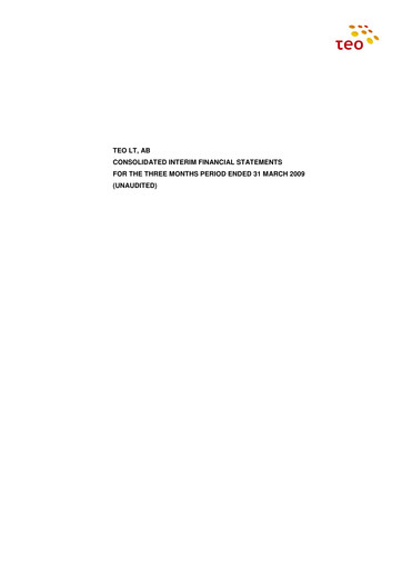 Thumbnail Telia Lietuva Quarterly Report 2009-q1