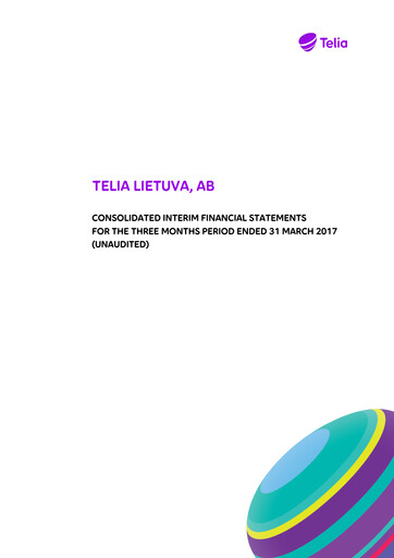 Thumbnail Telia Lietuva Quarterly Report 2017-q1