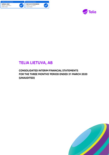 Thumbnail Telia Lietuva Quarterly Report 2020-q1