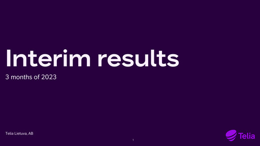 Thumbnail Telia Lietuva Quarterly Report 2023-q1