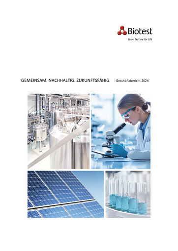 Miniature Biotest
 Rapport annuel 2024