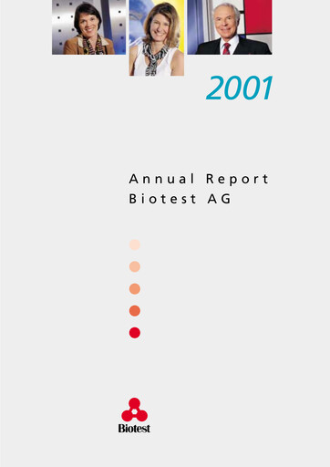 Thumbnail Biotest
 Annual Report 2001