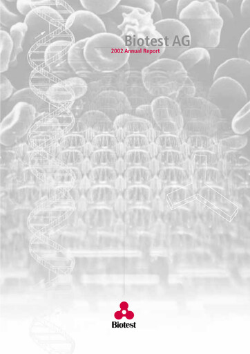 Thumbnail Biotest
 Annual Report 2002