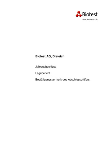 Thumbnail Biotest
 Financial Statement 2007