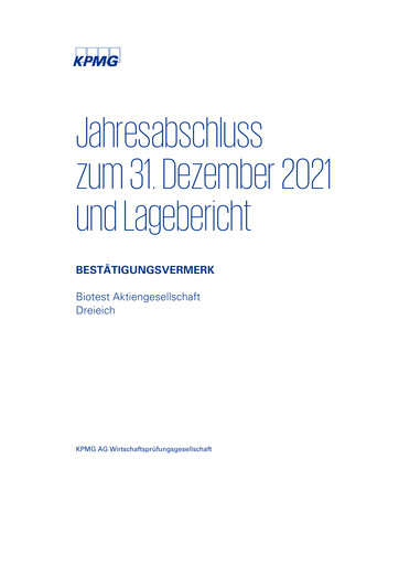 Thumbnail Biotest
 Financial Statement 2021