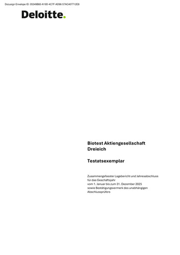 Thumbnail Biotest
 Financial Statement 2025