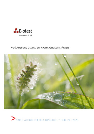 Thumbnail Biotest
 Sustainability Report 2025