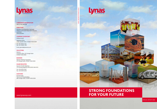 Thumbnail Lynas Annual Report 2009