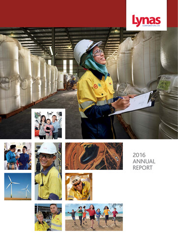 Thumbnail Lynas Annual Report 2016