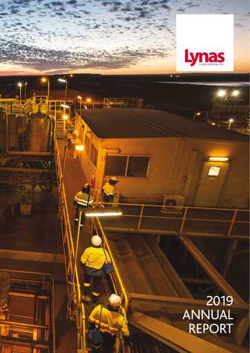 Thumbnail Lynas Annual Report 2019