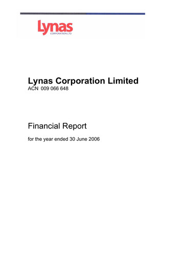 Thumbnail Lynas Financial Report fy2006