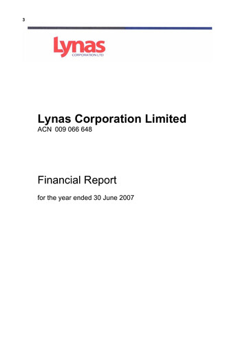 Thumbnail Lynas Financial Report fy2007