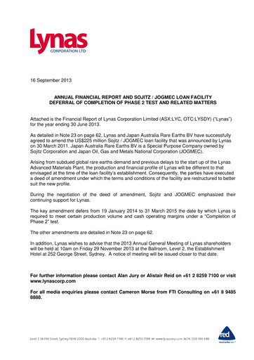 Thumbnail Lynas Financial Report fy2013