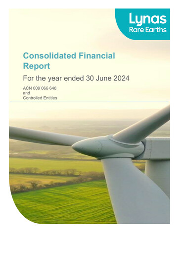 Thumbnail Lynas Financial Report fy2024