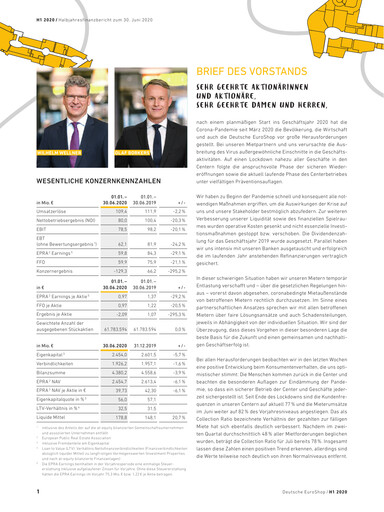 Thumbnail Deutsche EuroShop Half-year Report 2020-h1