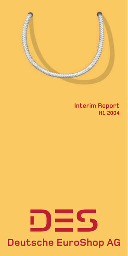 Miniature Deutsche EuroShop Rapport semestriel 2004-h1