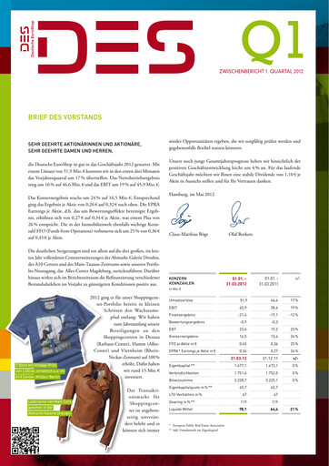 Thumbnail Deutsche EuroShop Quarterly Report 2012-q1