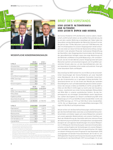Thumbnail Deutsche EuroShop Quarterly Report 2020-q1