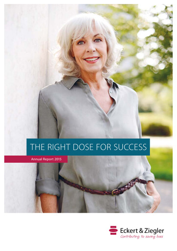 Thumbnail Eckert & Ziegler Annual Report 2015