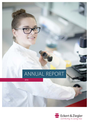 Thumbnail Eckert & Ziegler Annual Report 2016